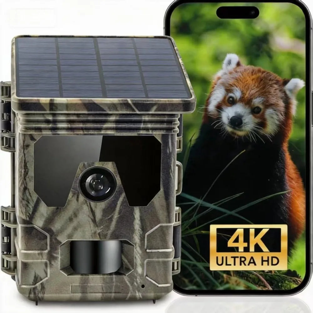 4K Solar Wildlife Camera – Night Vision & Motion Detection